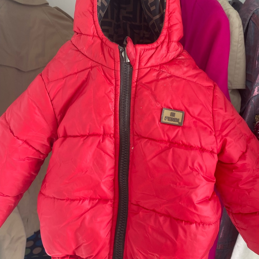 Fendi Red Puffer Jacket